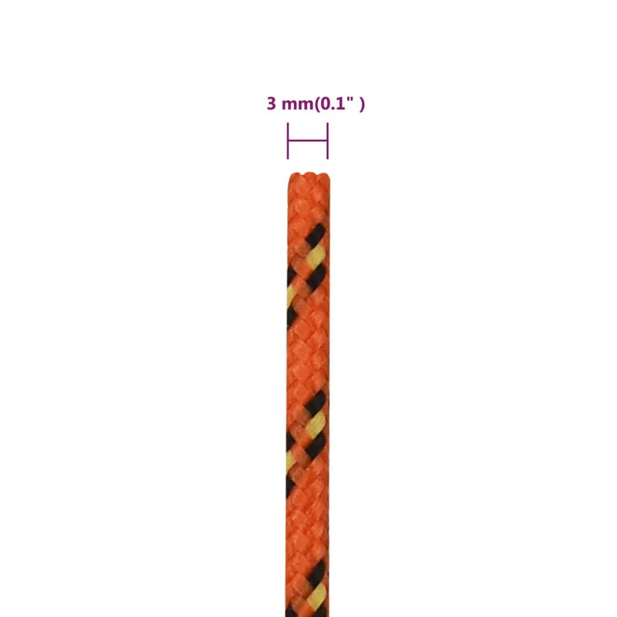 Boottouw 00 M Polypropyleen Oranje Orange 3 mm 100 m