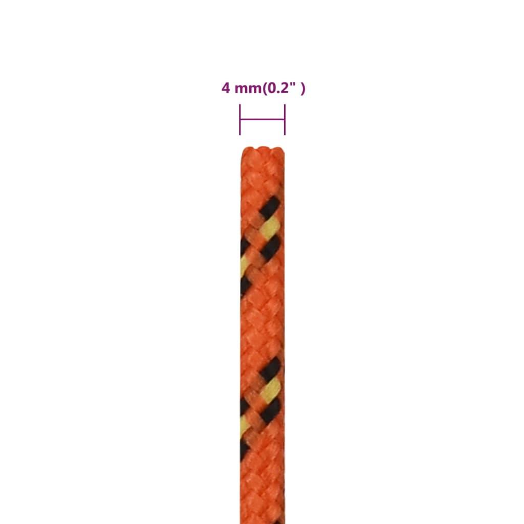 Boottouw Polypropyleen Oranje Orange 4 mm 25 m