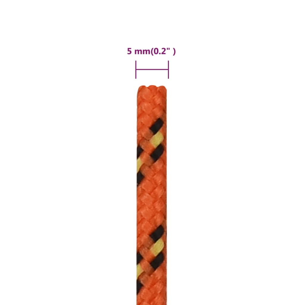 Boottouw Polypropyleen Oranje Orange 5 mm 50 m