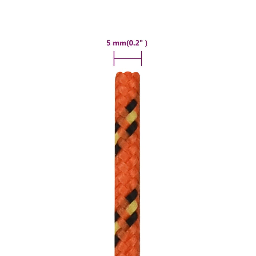Boottouw 00 M Polypropyleen Oranje Orange 5 mm 100 m