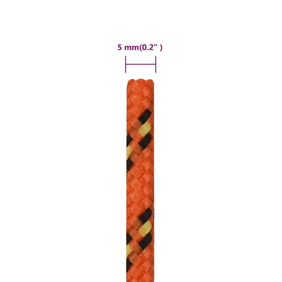 Boottouw Polypropyleen Oranje Orange 5 mm 500 m