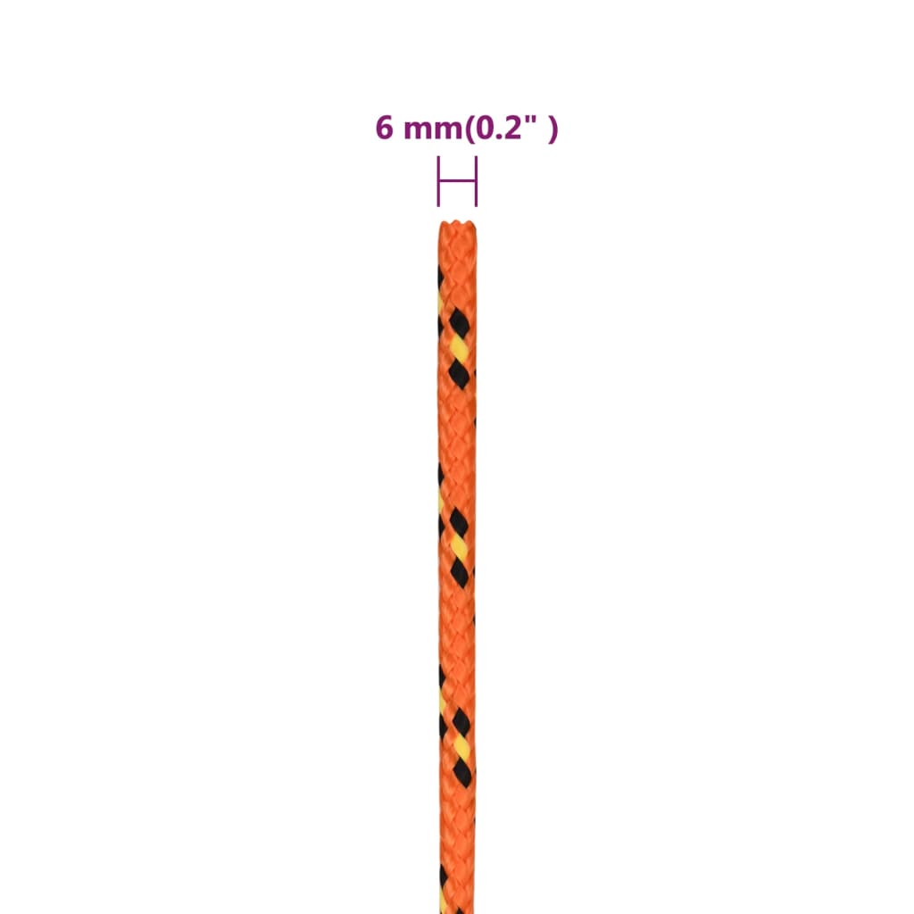 Boottouw Polypropyleen Oranje Orange 6 mm 250 m