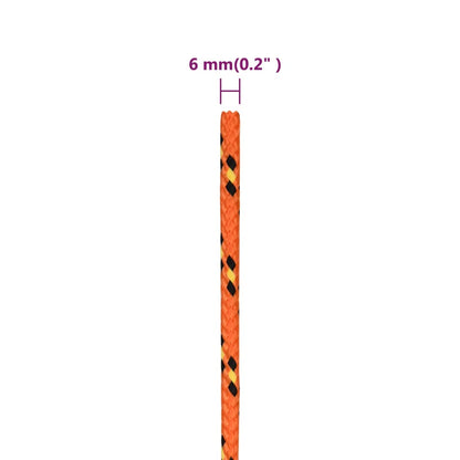 Boottouw Polypropyleen Oranje Orange 6 mm 250 m