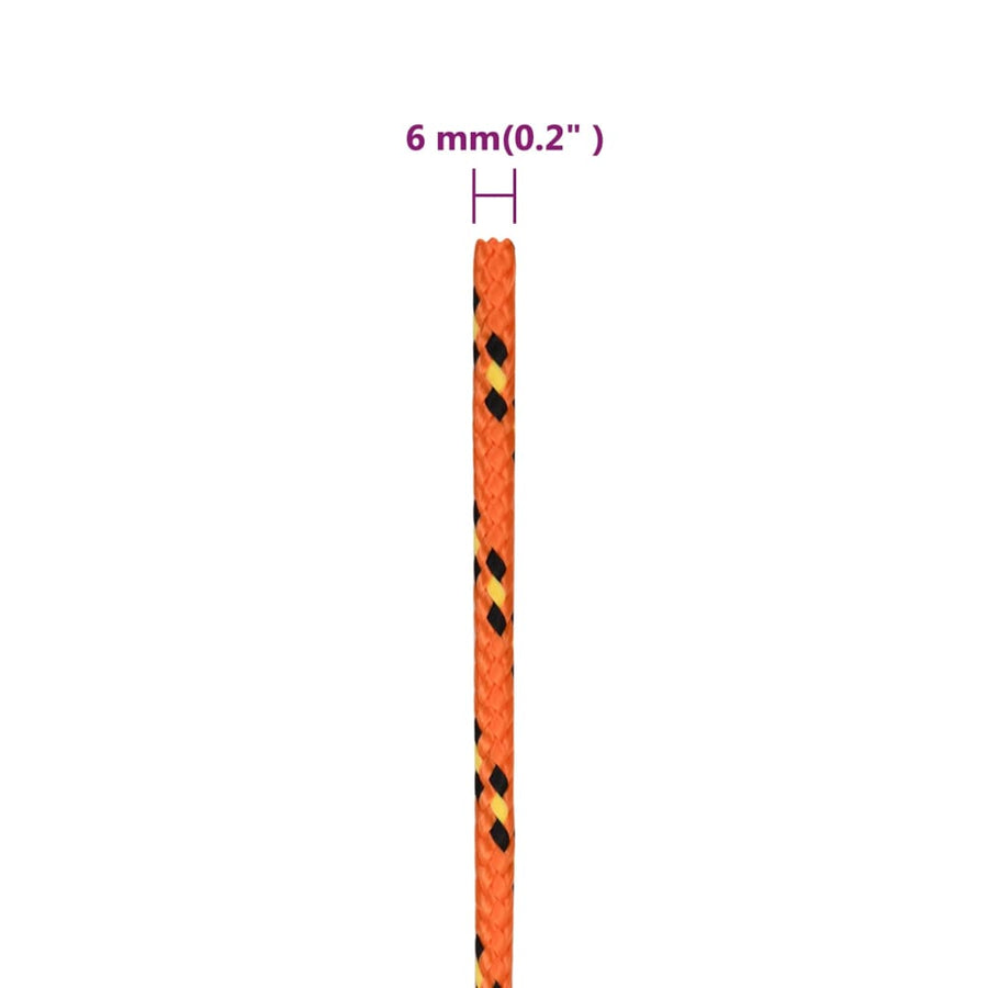 Boottouw Polypropyleen Oranje Orange 6 mm 250 m