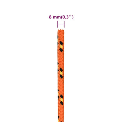 Boottouw 00 M Polypropyleen Oranje Orange 8 mm 100 m