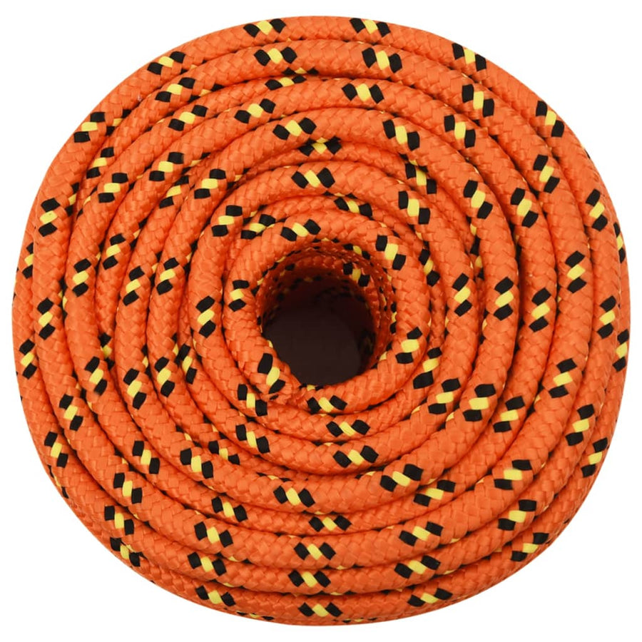 Boottouw 2 Mm Polypropyleen Oranje Orange 12 mm 25 m