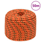 Boat rope 12 mm 50 m polypropylene orange