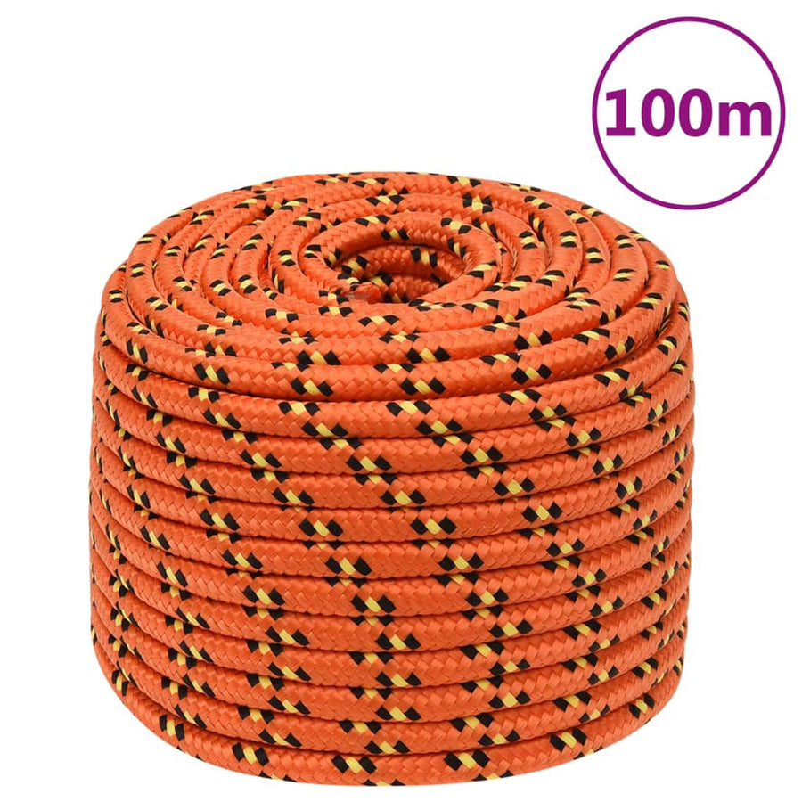 Boottouw 4 Mm 00 M Polypropyleen Oranje Orange 14 mm 100 m