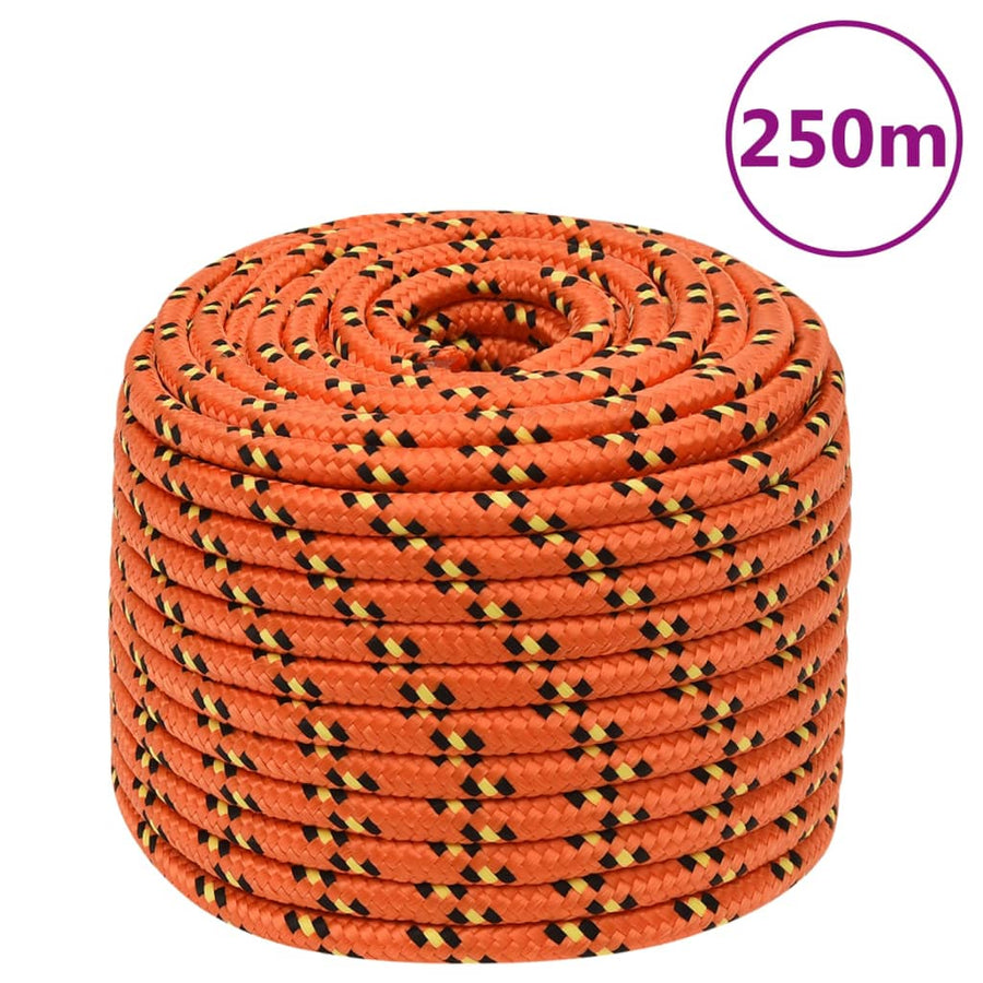 Boottouw 4 Mm Polypropyleen Oranje Orange 14 mm 250 m