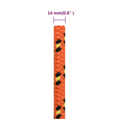 Boottouw 4 Mm Polypropyleen Oranje Orange 14 mm 250 m