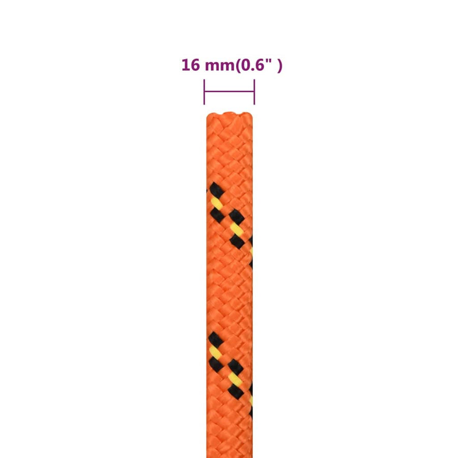 Boottouw Polypropyleen Oranje 16 mm 25 m