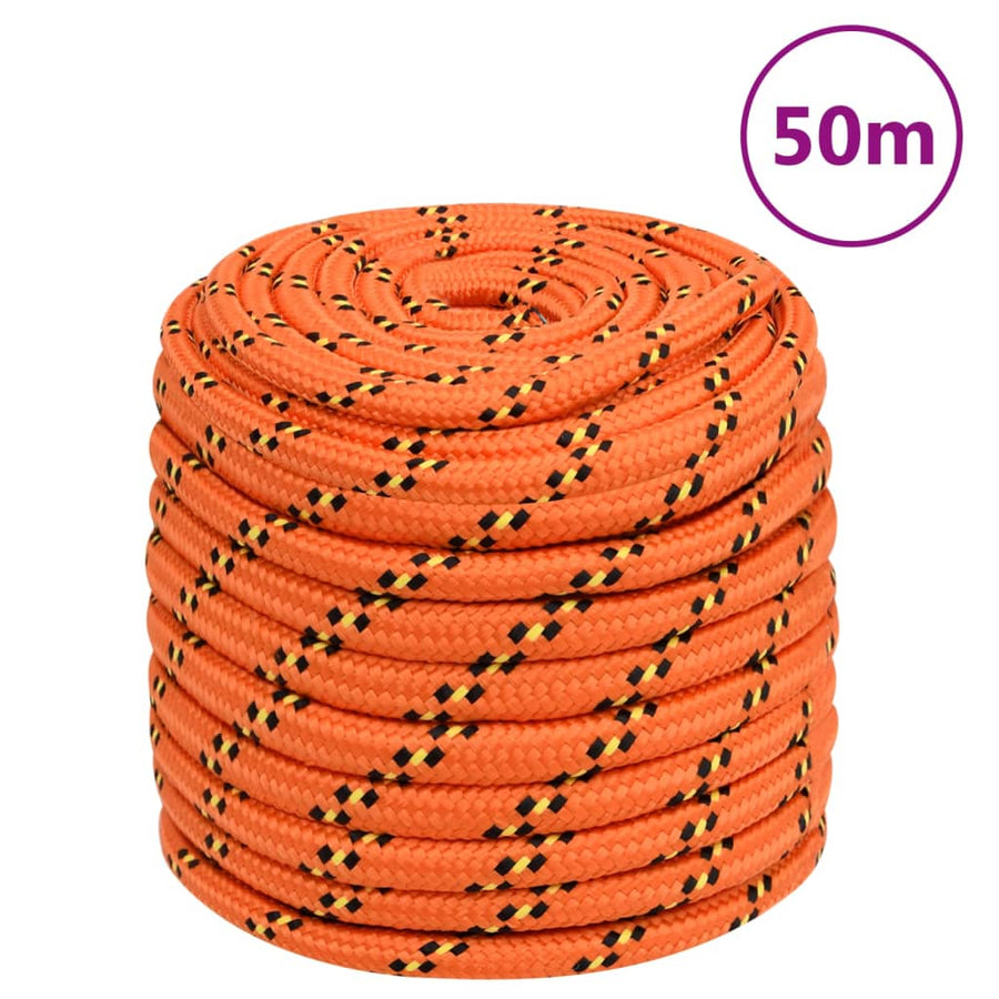 Boottouw 6 Mm Polypropyleen Oranje Orange 16 mm 50 m