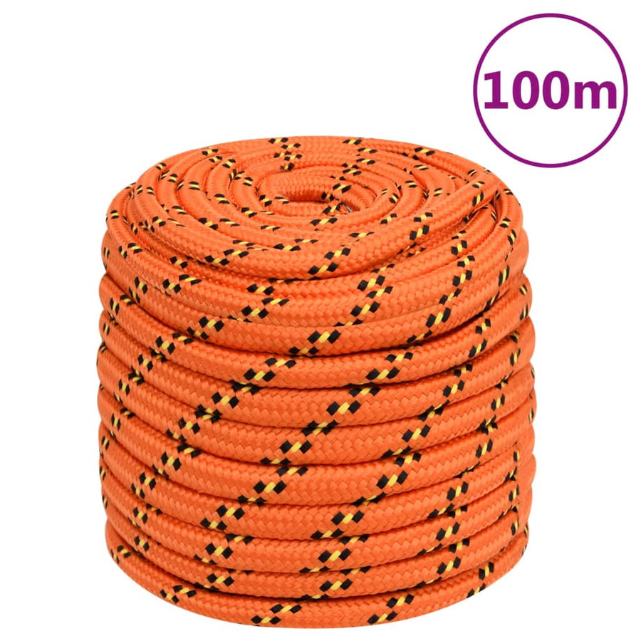 Boottouw 8 Mm 00 M Polypropyleen Oranje Orange 18 mm 100 m
