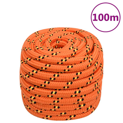 Boot touw 20 mm 100 m polypropyleen oranje 20 mm 100 m
