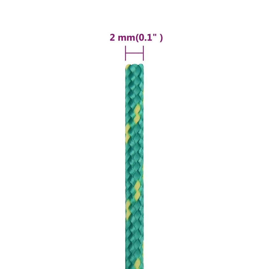 Boottouw 2 mm 25 m polypropyleen groen 2 mm 25 m