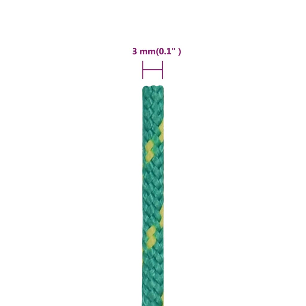 Boottouw 3 mm 50 m polypropyleen groen 3 mm 50 m