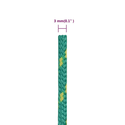 Boottouw 3 Mm 100 M Polypropyleen Groen Groen