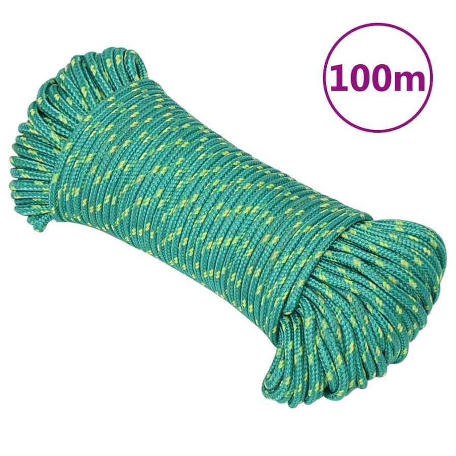 Boottouw 4 mm 100 m polypropyleen groen 4 mm 100 m