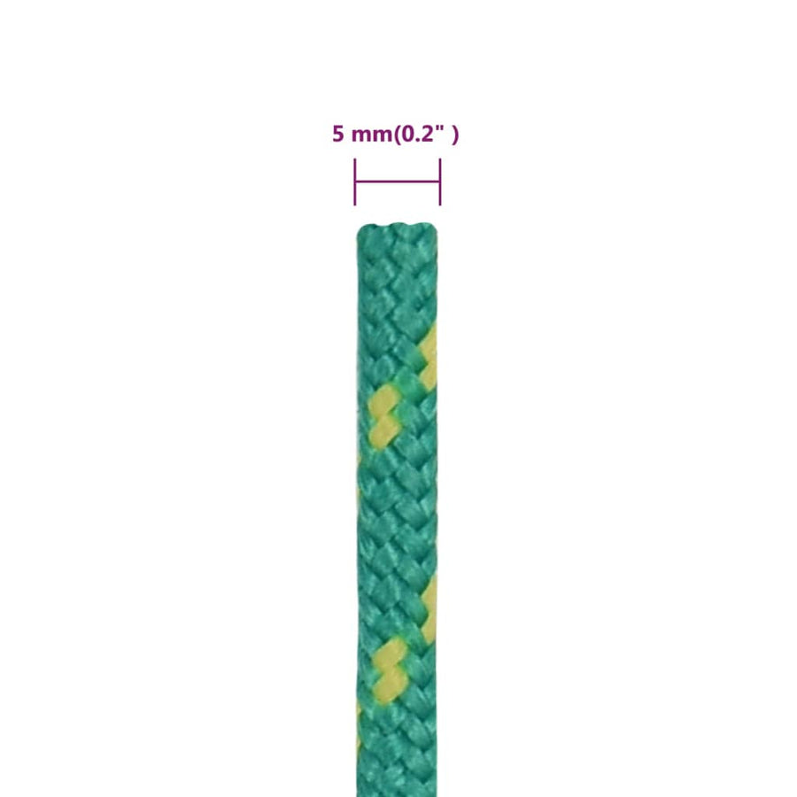 Boottouw Polypropyleen Groen 5 mm 100 m