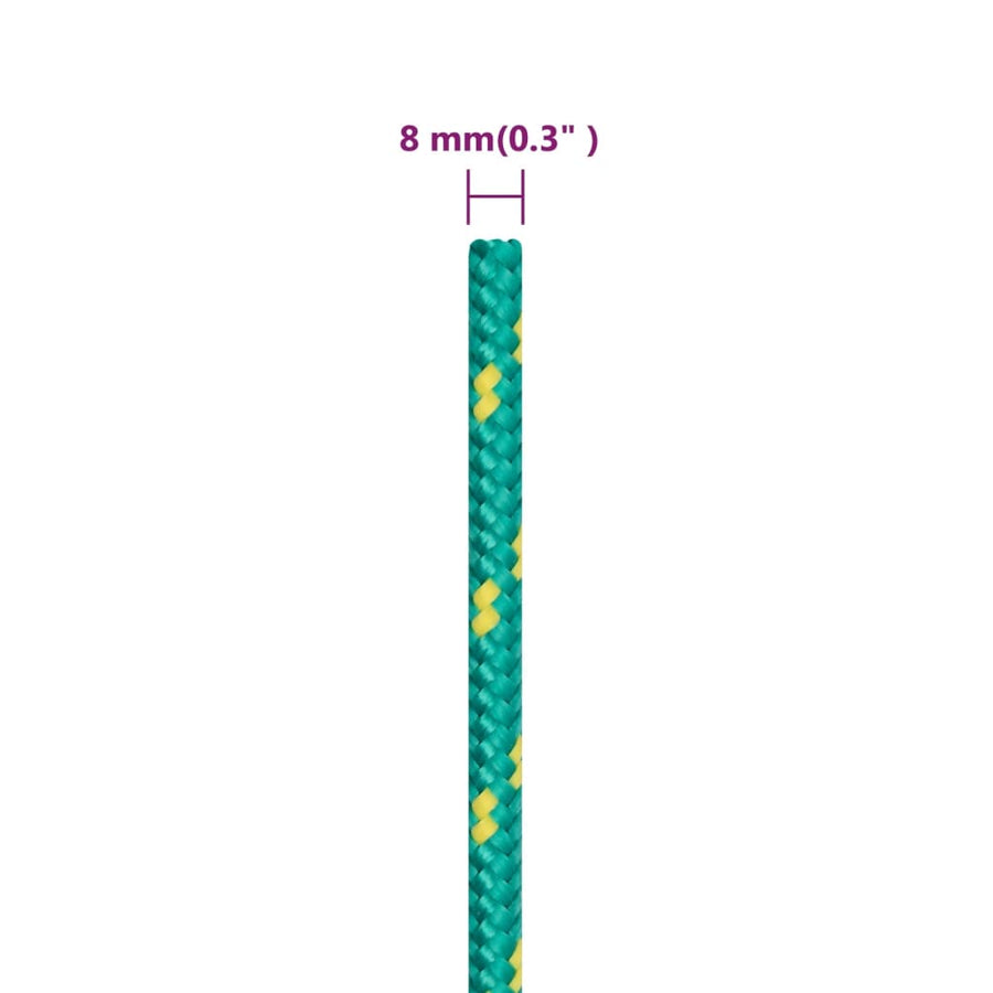 Boottouw 8 mm 100 m polypropeen groen 8 mm 100 m