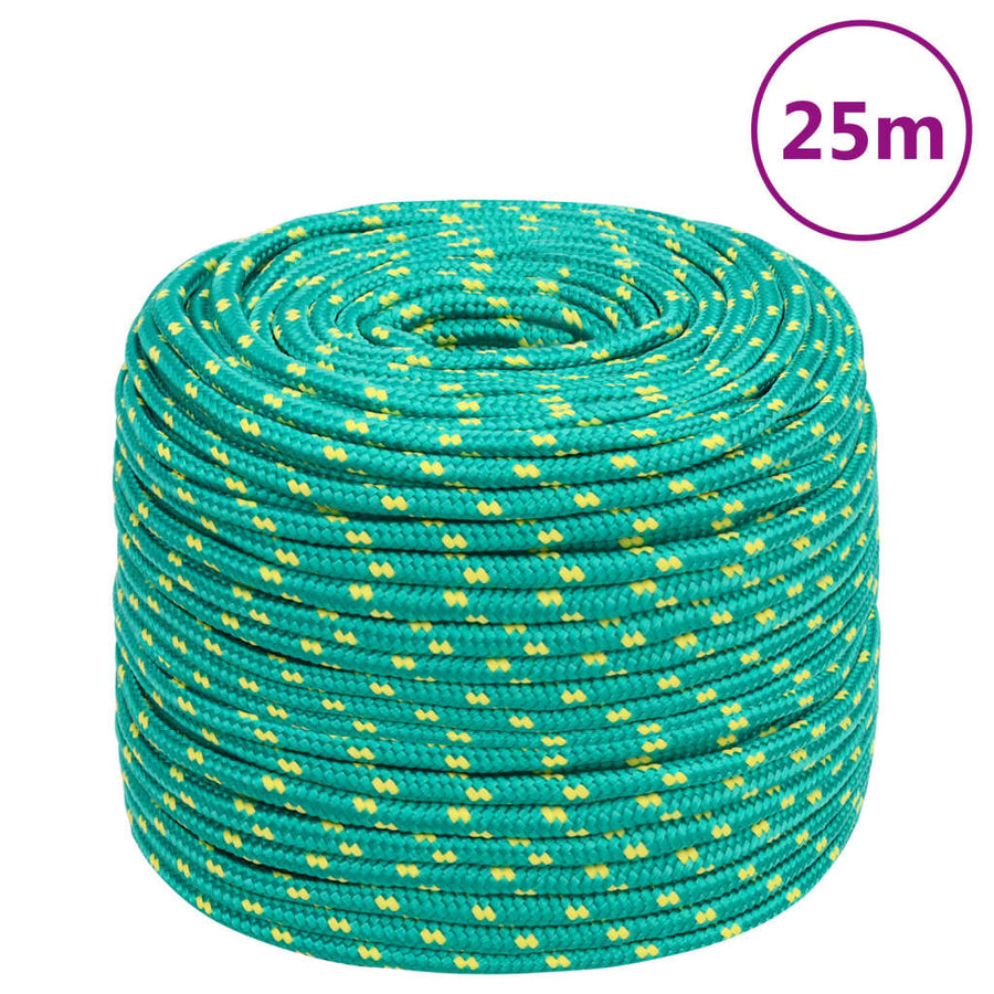 Boottouw 10 mm 25 m polypropyleen groen