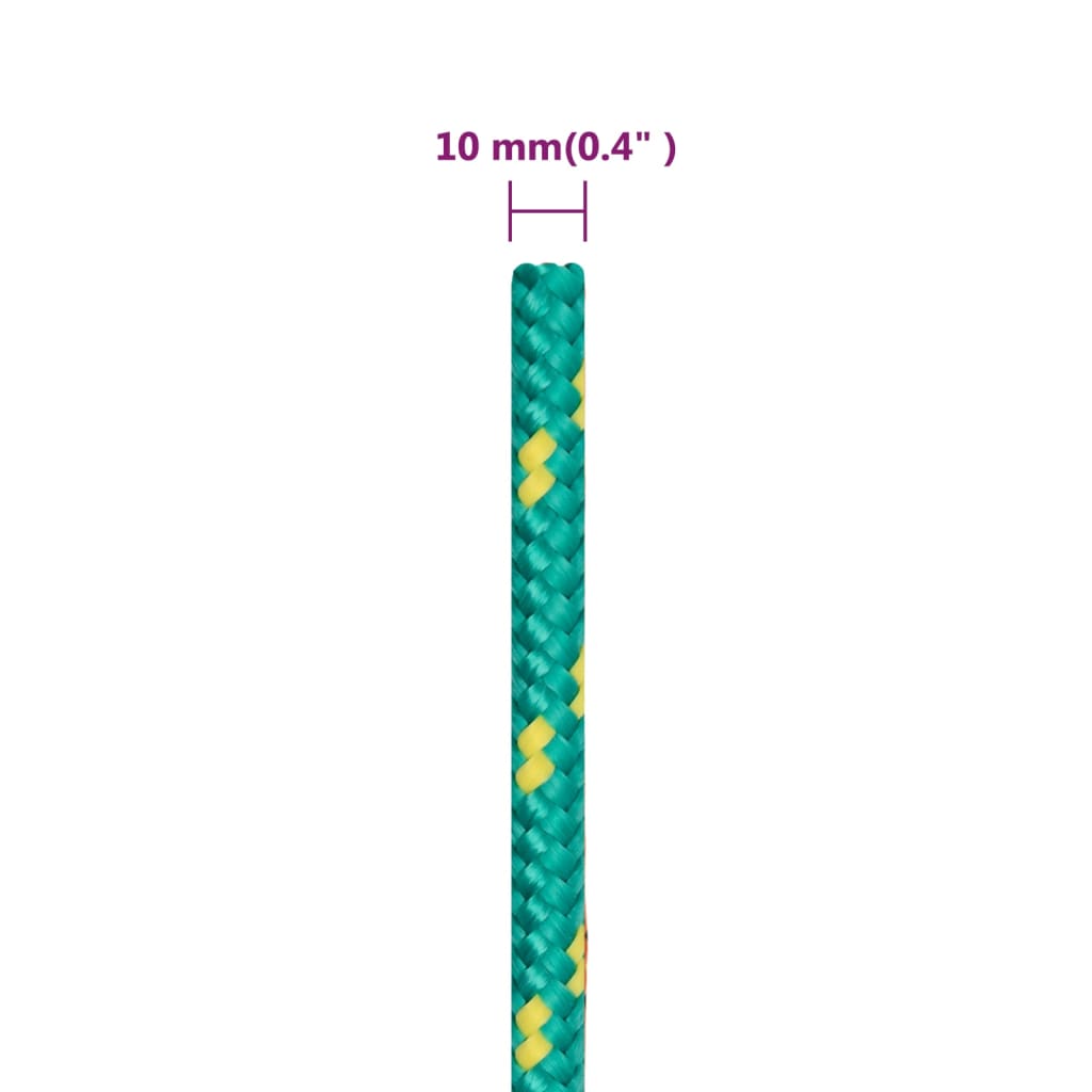 Boottouw 10 mm 25 m polypropyleen groen