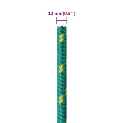 Boottouw 12 mm 50 m polypropyleen groen