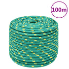 Boottouw 12 mm polypropyleen groen 100 m