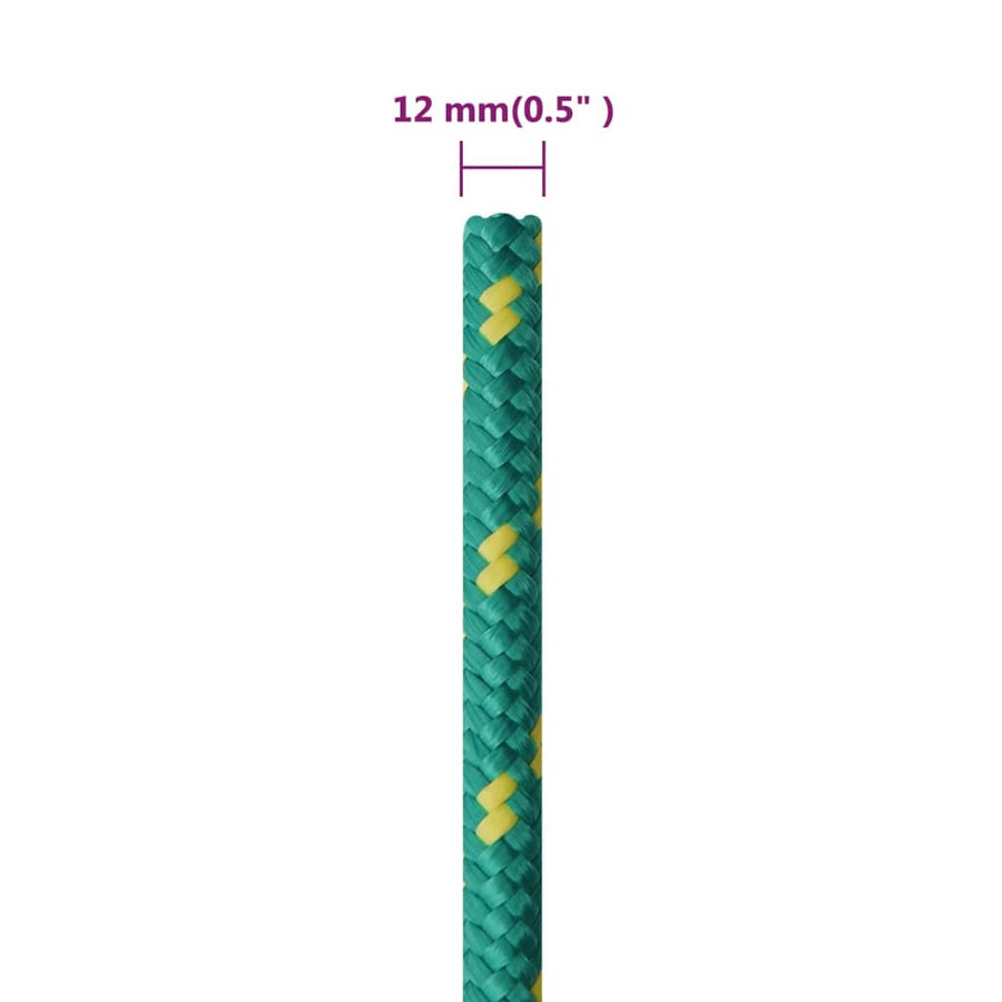 Boottouw 12 Mm 100 M Polypropyleen Groen