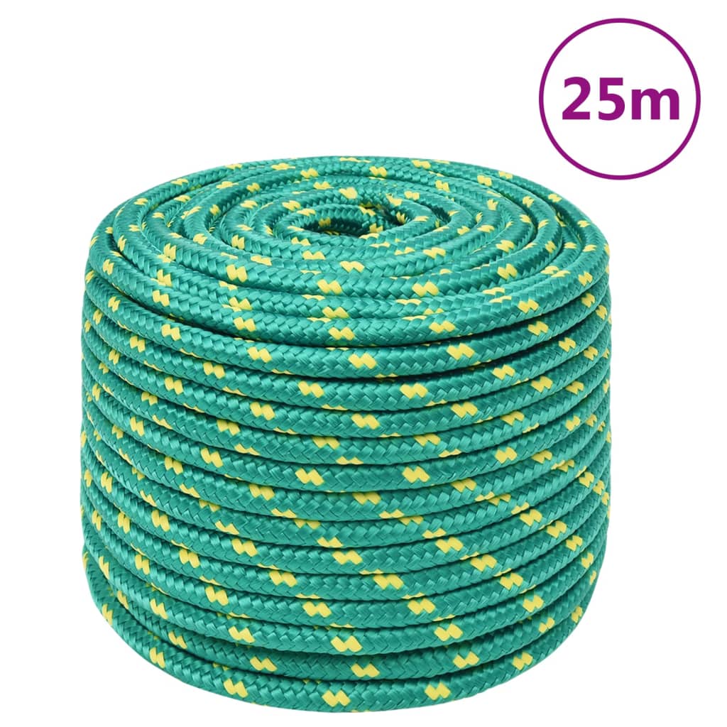 Boottouw 14 Mm 25 M Polypropyleen Groen