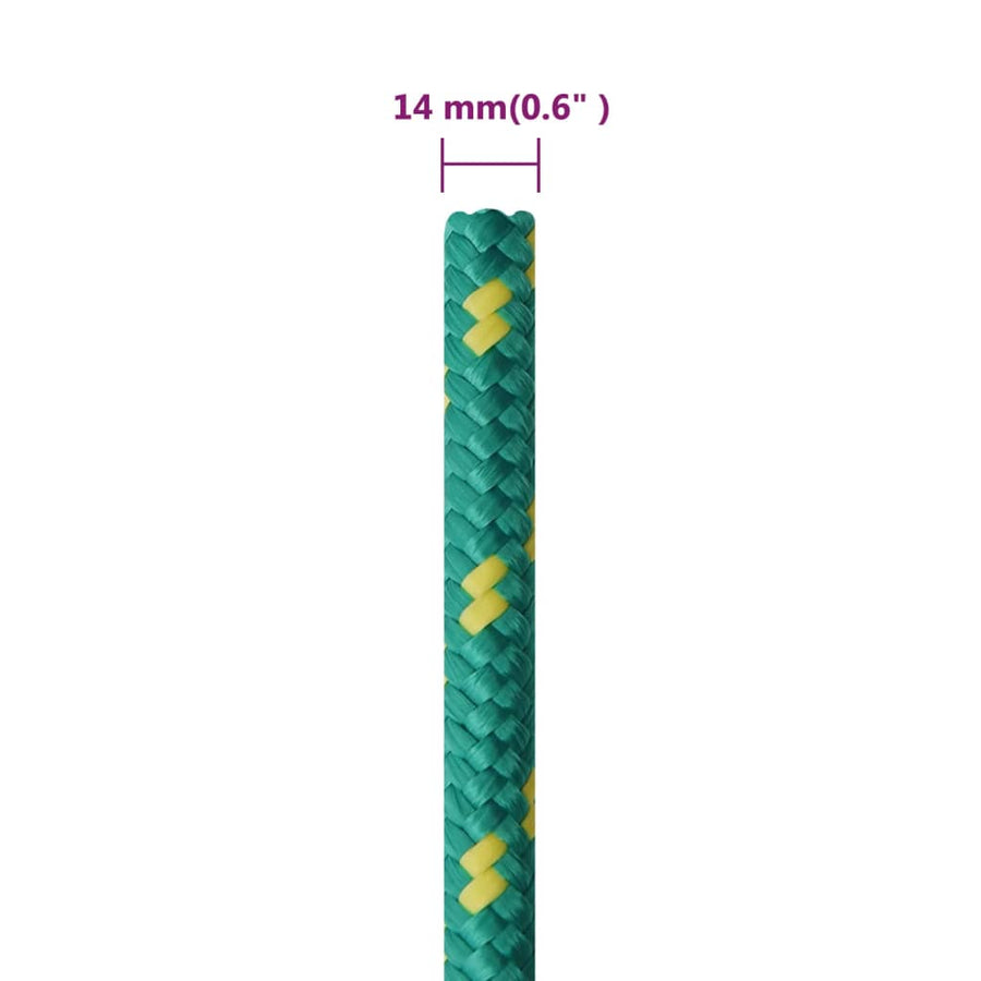 Boottouw 14 Mm 100 M Polypropyleen Groen