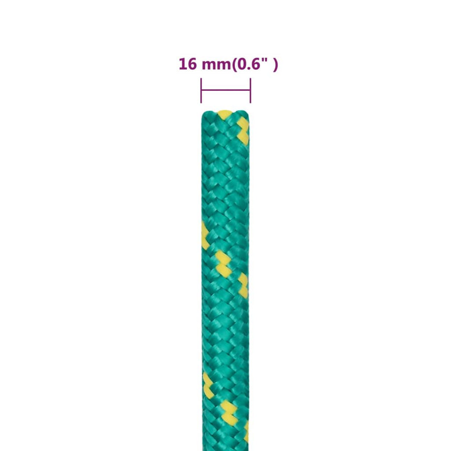 Boottouw Polypropyleen Groen 16 mm 25 m