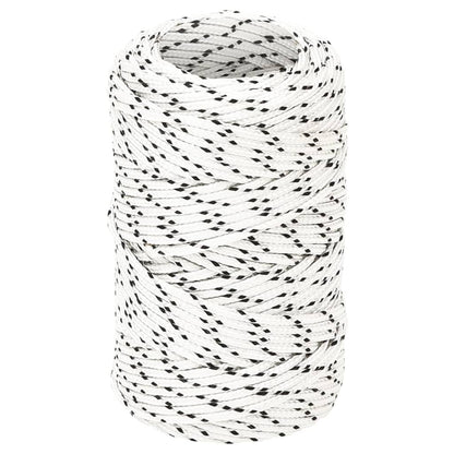 Boottouw Gevlochten X Polyester Wit 2 mm 25 m