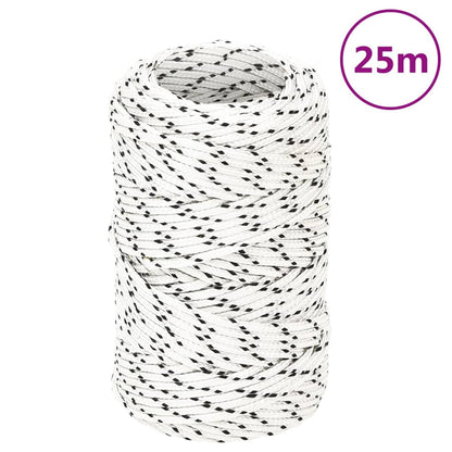 Boottouw Gevlochten X Polyester Wit 2 mm 25 m