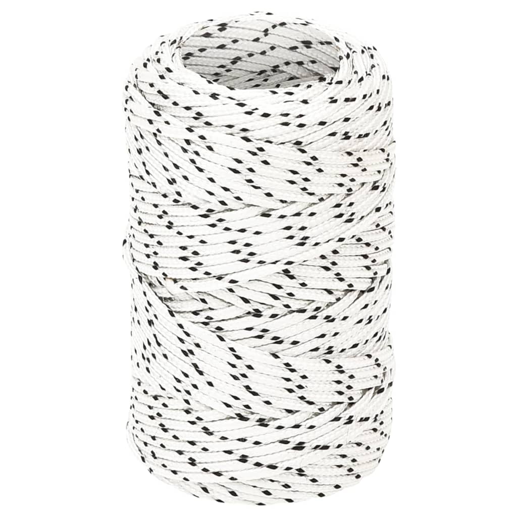 Boottouw Gevlochten X Polyester Wit 2 mm 50 m