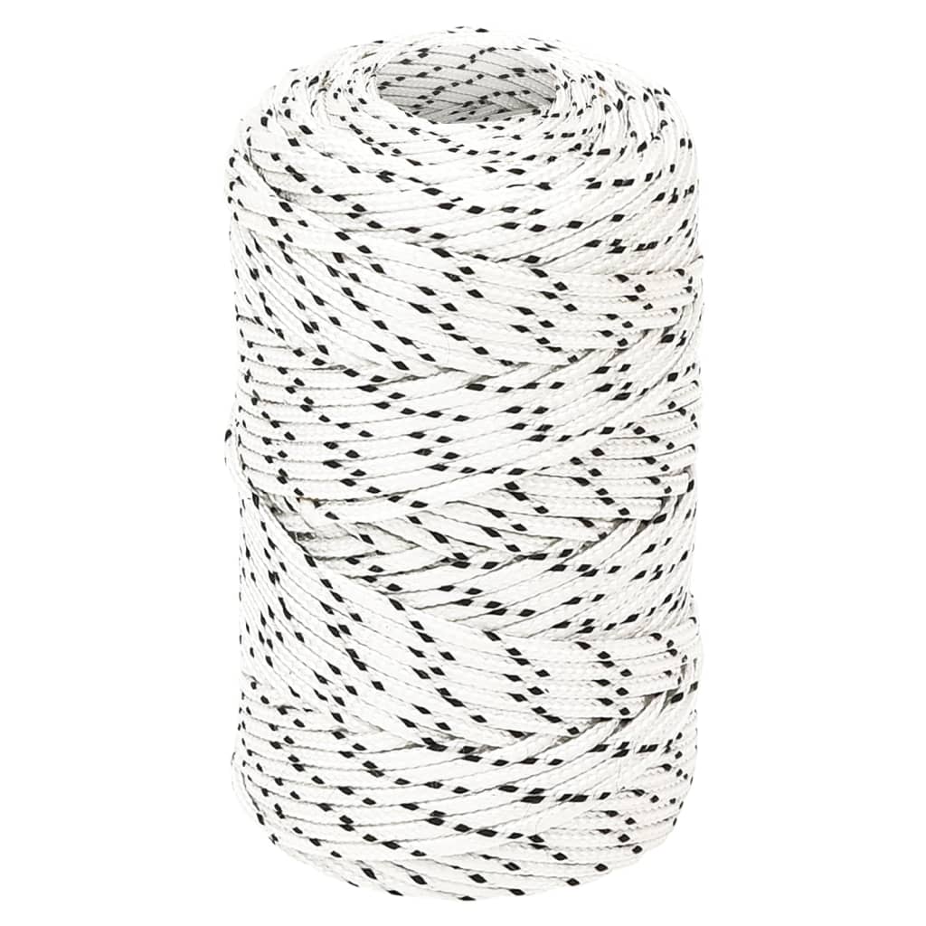 Boottouw Gevlochten X00 M Polyester Wit 2 mm 100 m