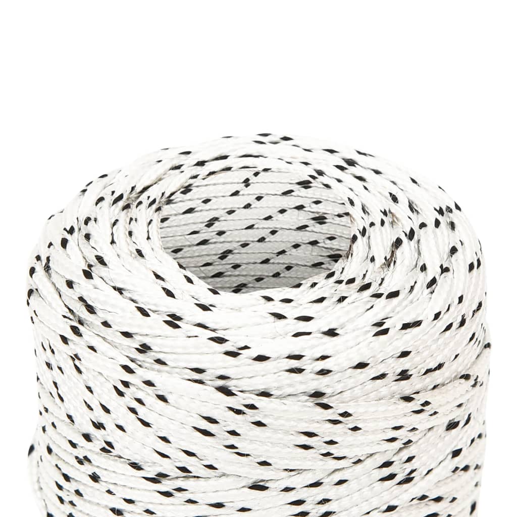 Boottouw Gevlochten X00 M Polyester Wit 2 mm 100 m