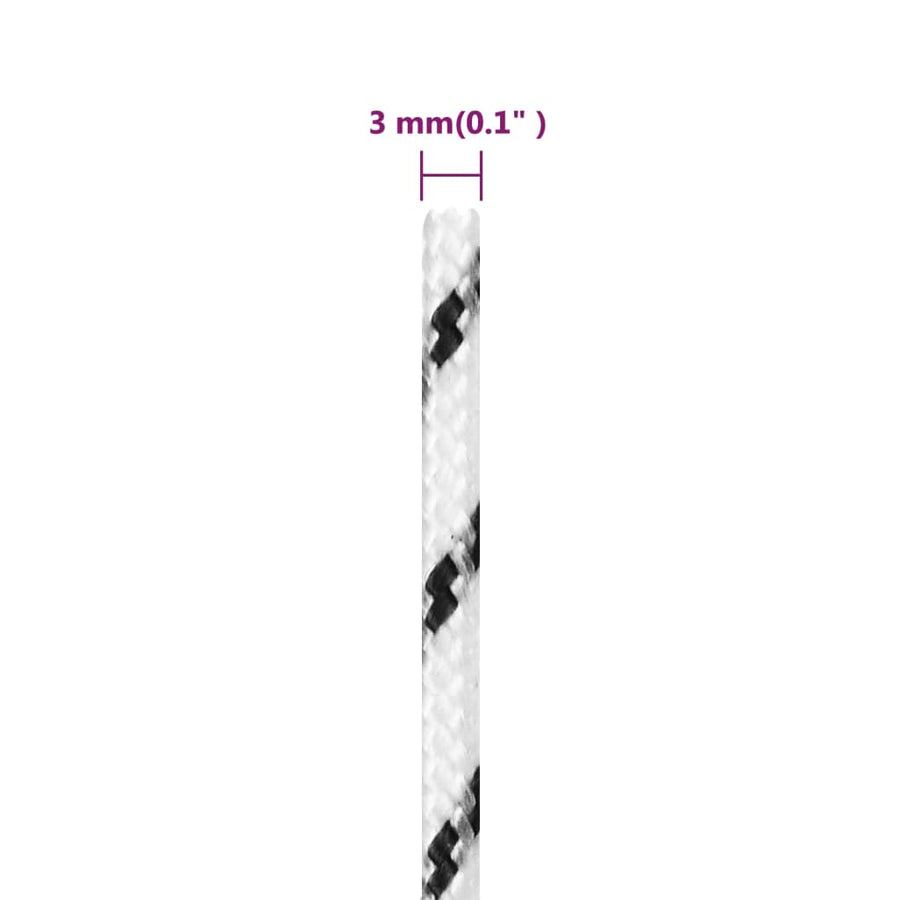 Boottouw Gevlochten X Polyester Wit 3 mm 500 m