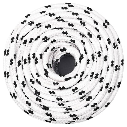 Boottouw Gevlochten X00 M Polyester 4 Wit 6 mm 100 m