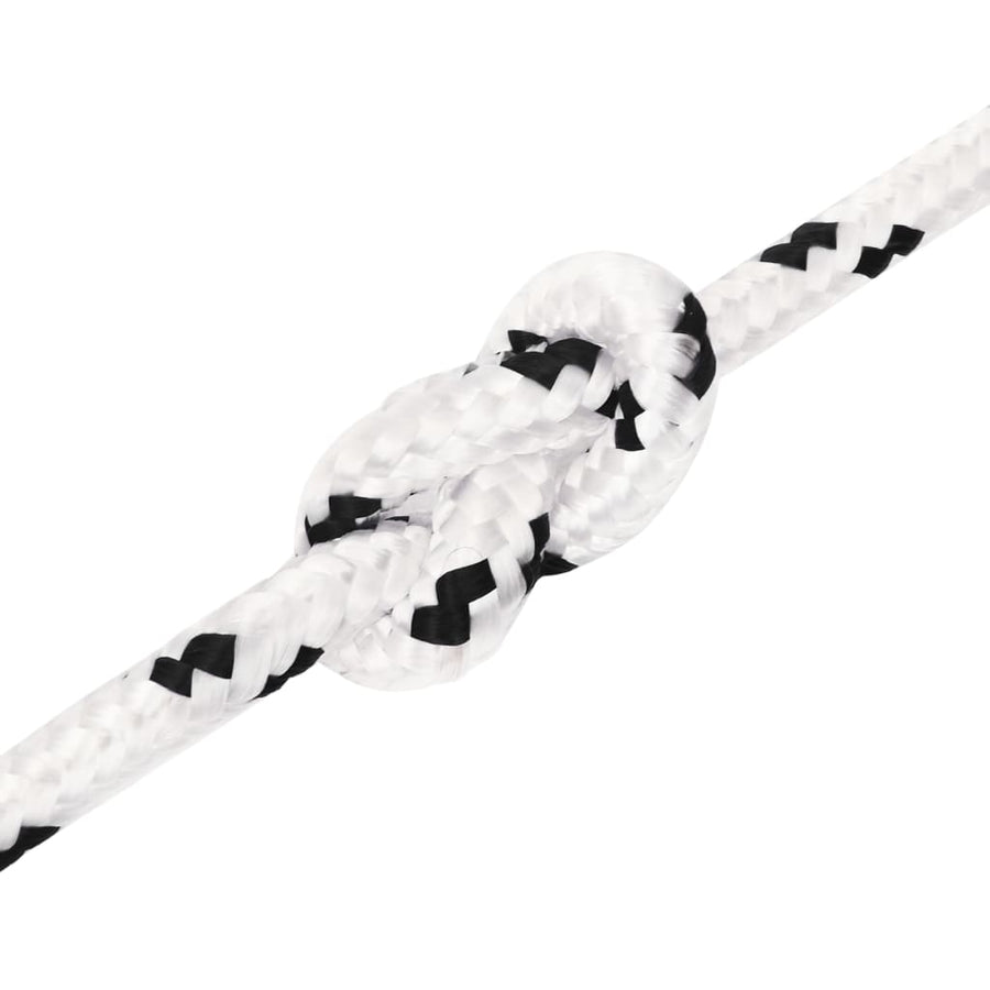 Boottouw Gevlochten X00 M Polyester 4 Wit 6 mm 100 m
