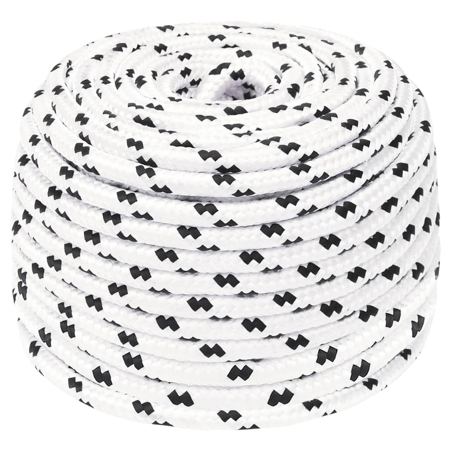 Boottouw Gevlochten X00 M Polyester 4 Wit 8 mm 100 m