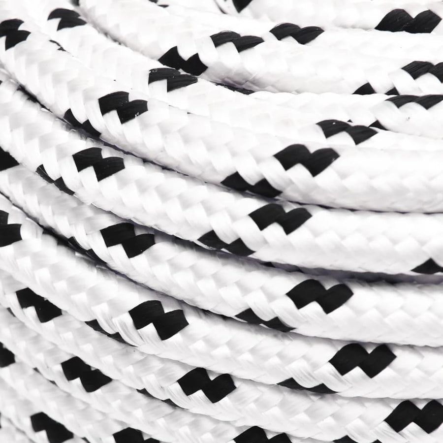 Boottouw Gevlochten X00 M Polyester 4 Wit 8 mm 100 m