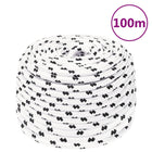Working rope 10 mm 100 m polyester white