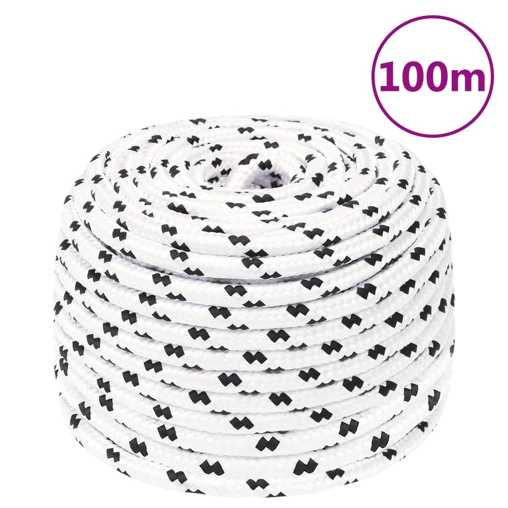 Werktouw 0 Mm 00 M Polyester Wit 10 mm 100 m