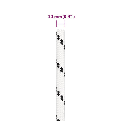 Werktouw 0 Mm 00 M Polyester Wit 10 mm 100 m