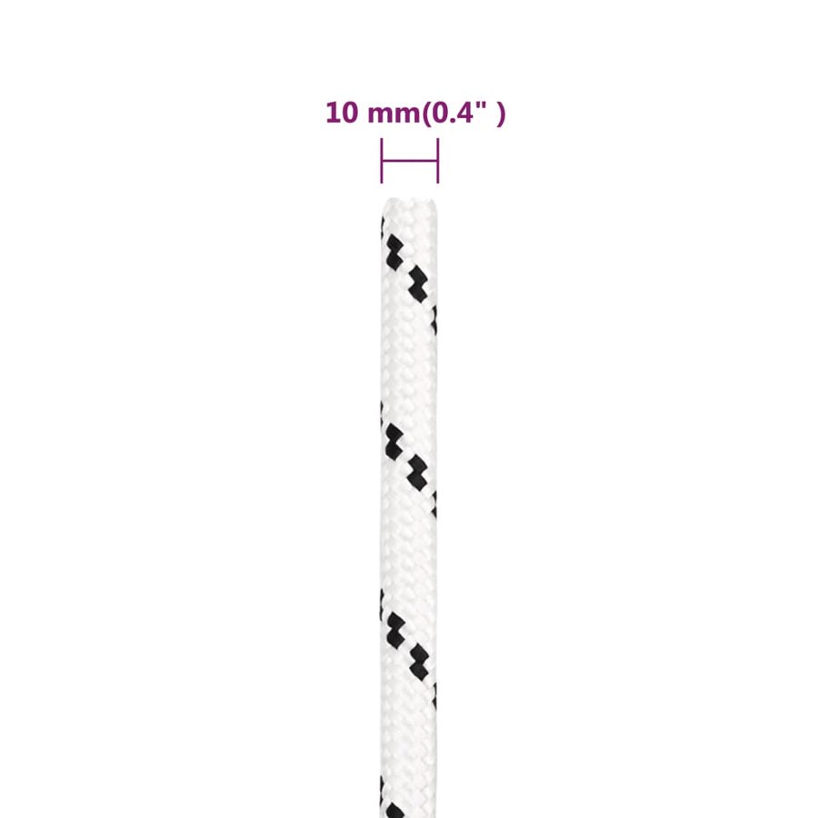 Werktouw 0 Mm 00 M Polyester Wit 10 mm 100 m