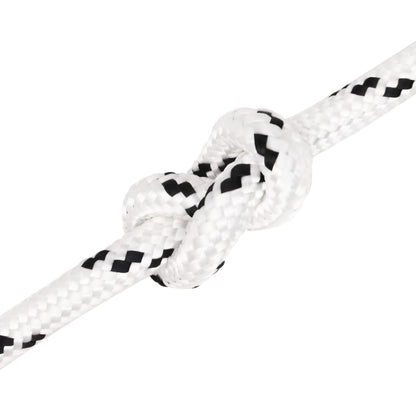 Boottouw Gevlochten 2 Mmx Polyester Wit 12 mm 25 m