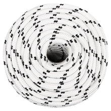 Boottouw Gevlochten 4 Mmx Polyester Wit 14 mm 25 m