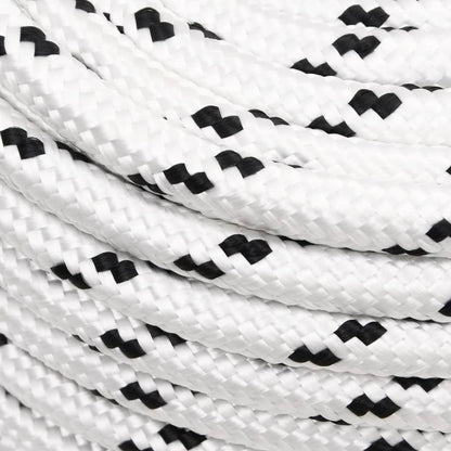 Boottouw Gevlochten 4 Mmx Polyester Wit 14 mm 25 m