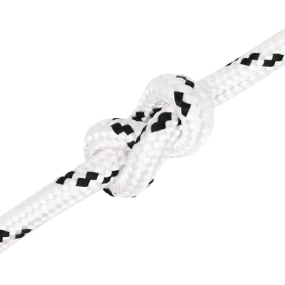 Boottouw Gevlochten 4 Mmx Polyester Wit 14 mm 25 m